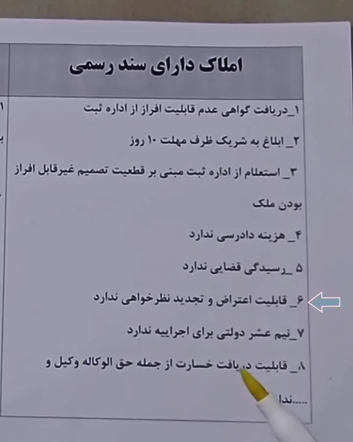 دعاوی ملکی و ثبت رسمی معاملات